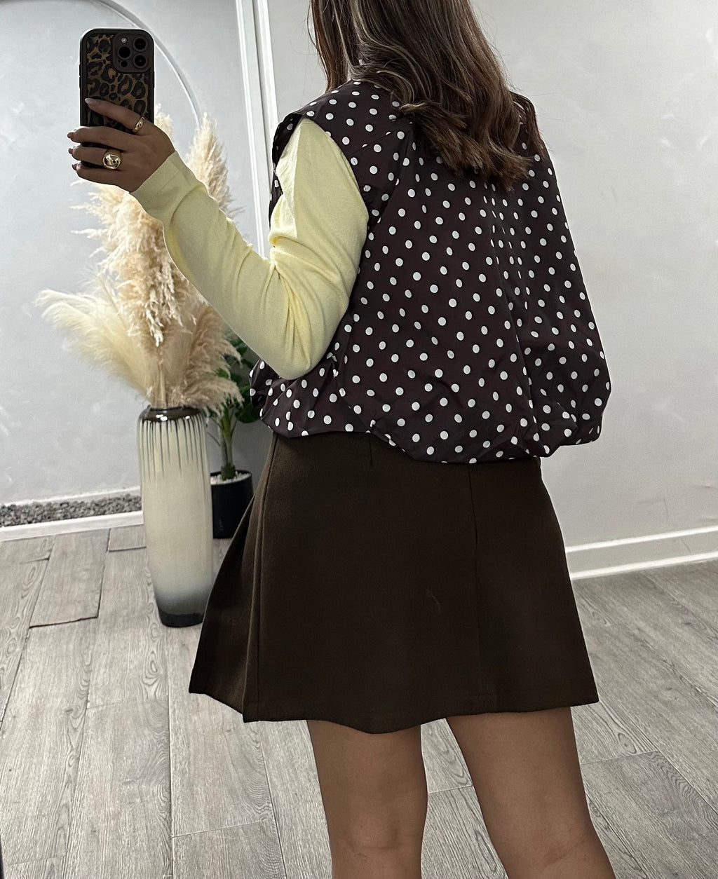 Chaqueta Polka Dots Sin Mangas