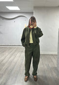 Pantalon Barrel Gamuza