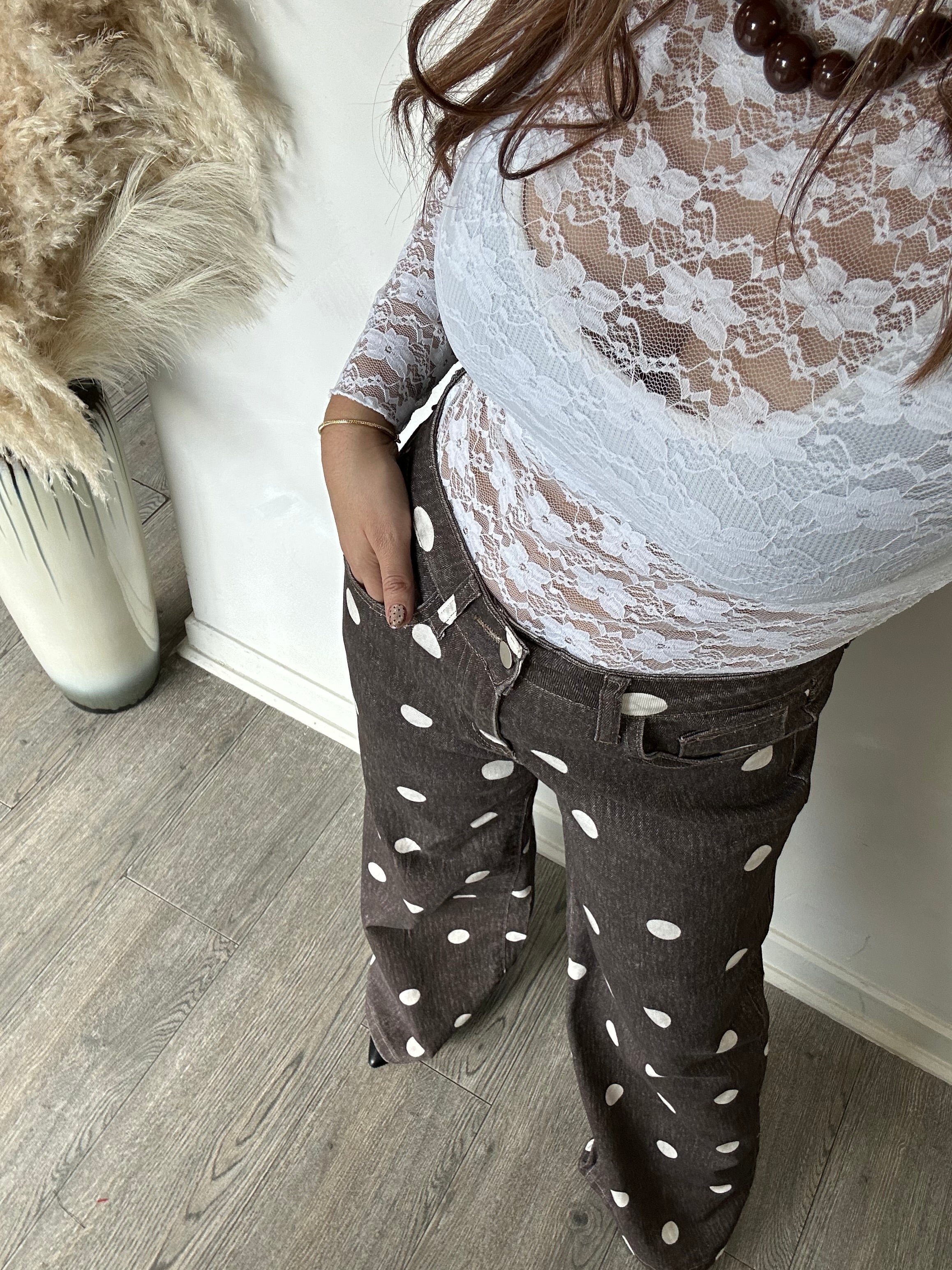 Jeans Polka Dots