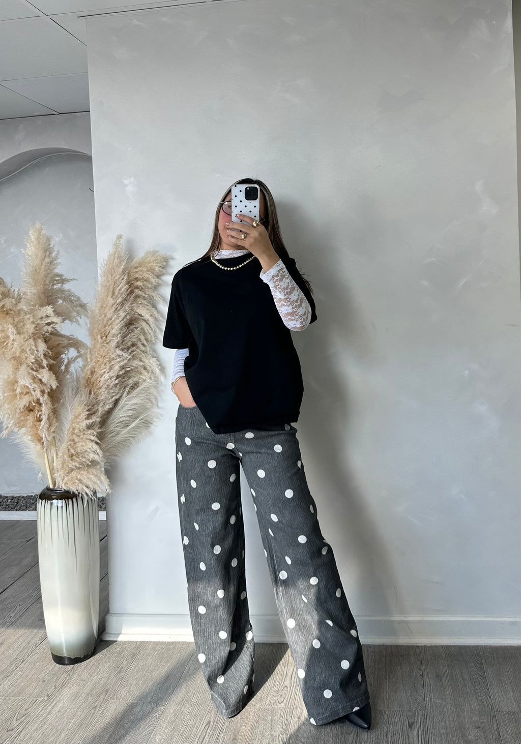 Jeans Polka Dots