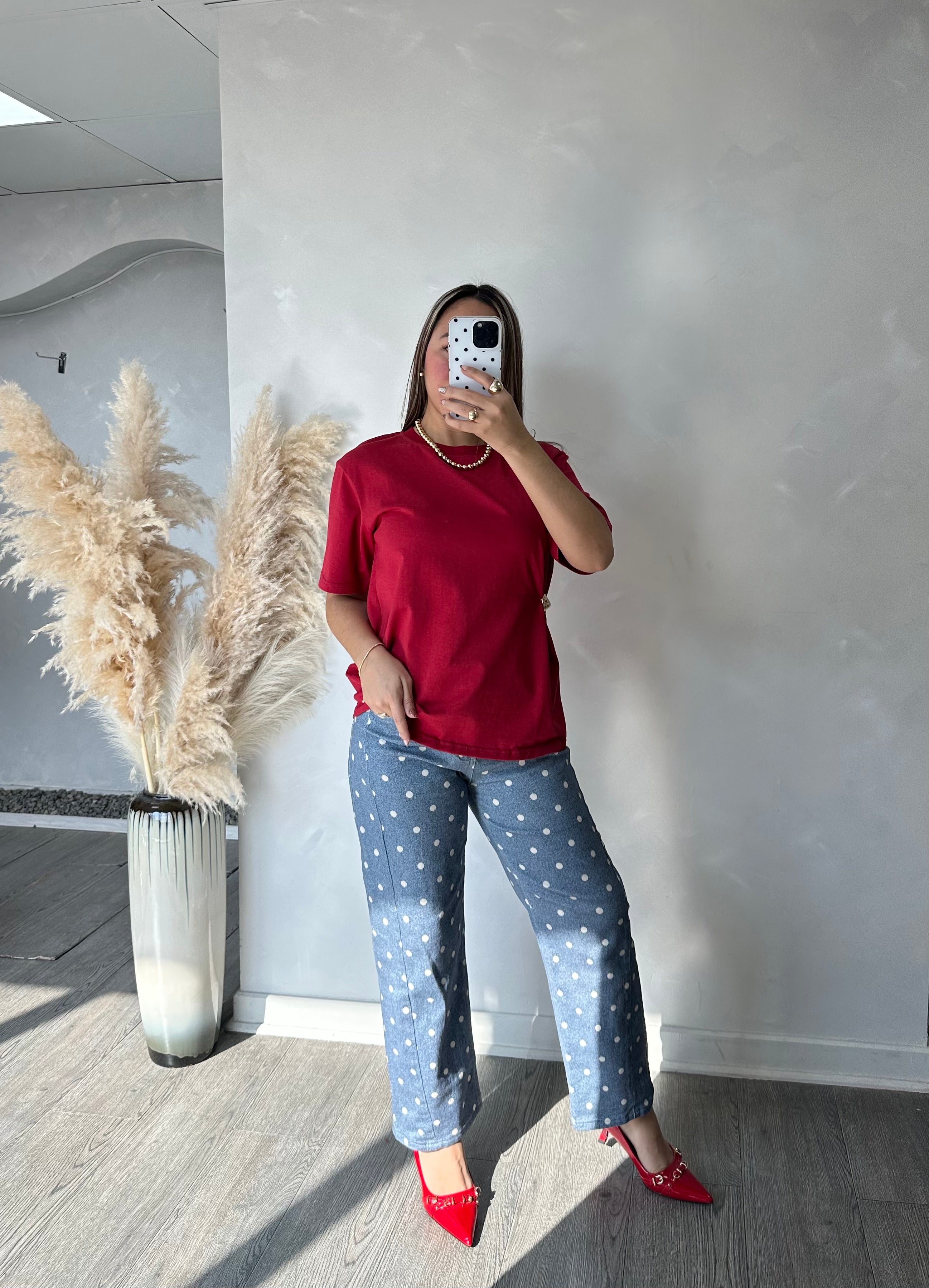 Jeans Polka Dots