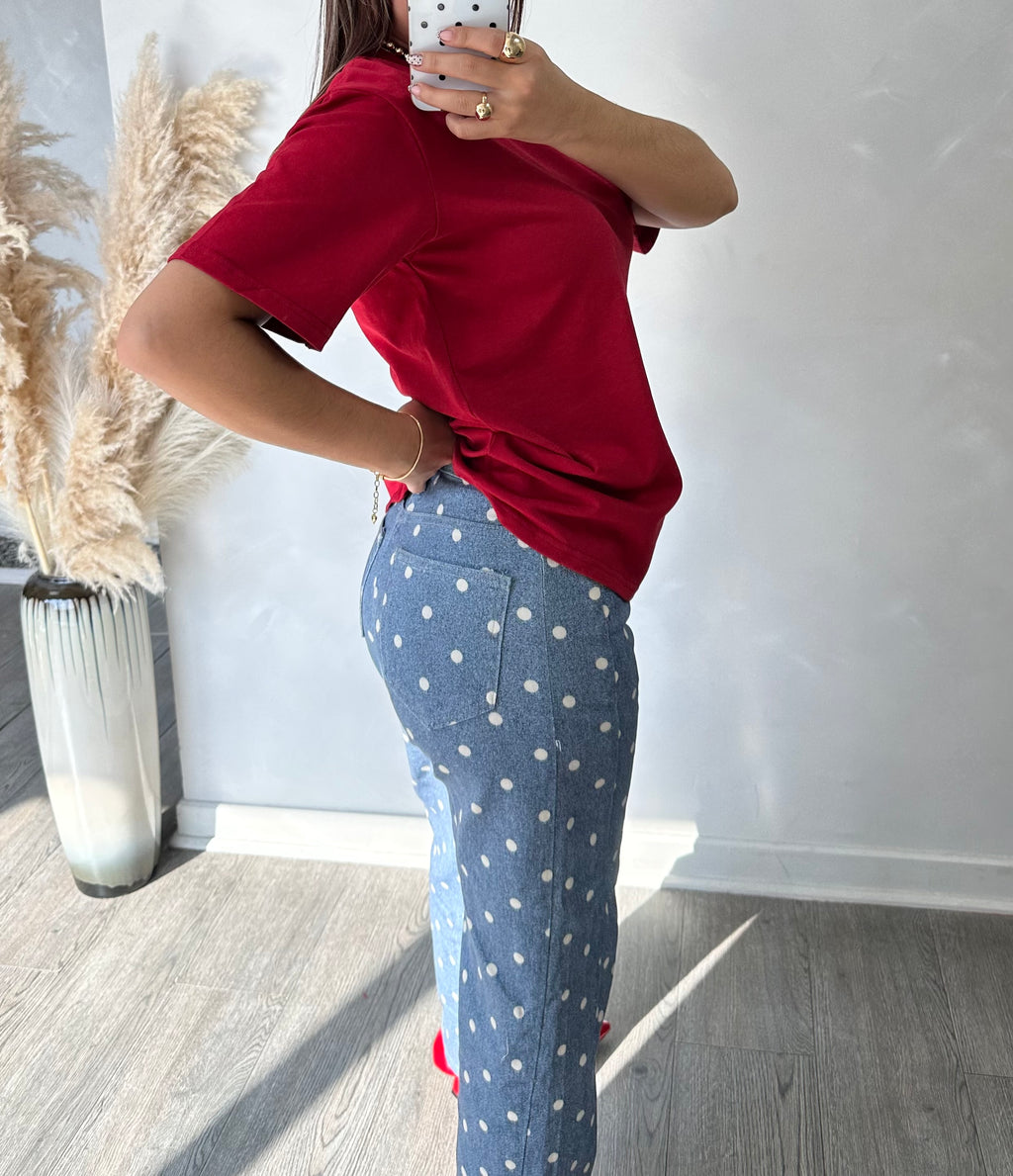 Jeans Polka Dots
