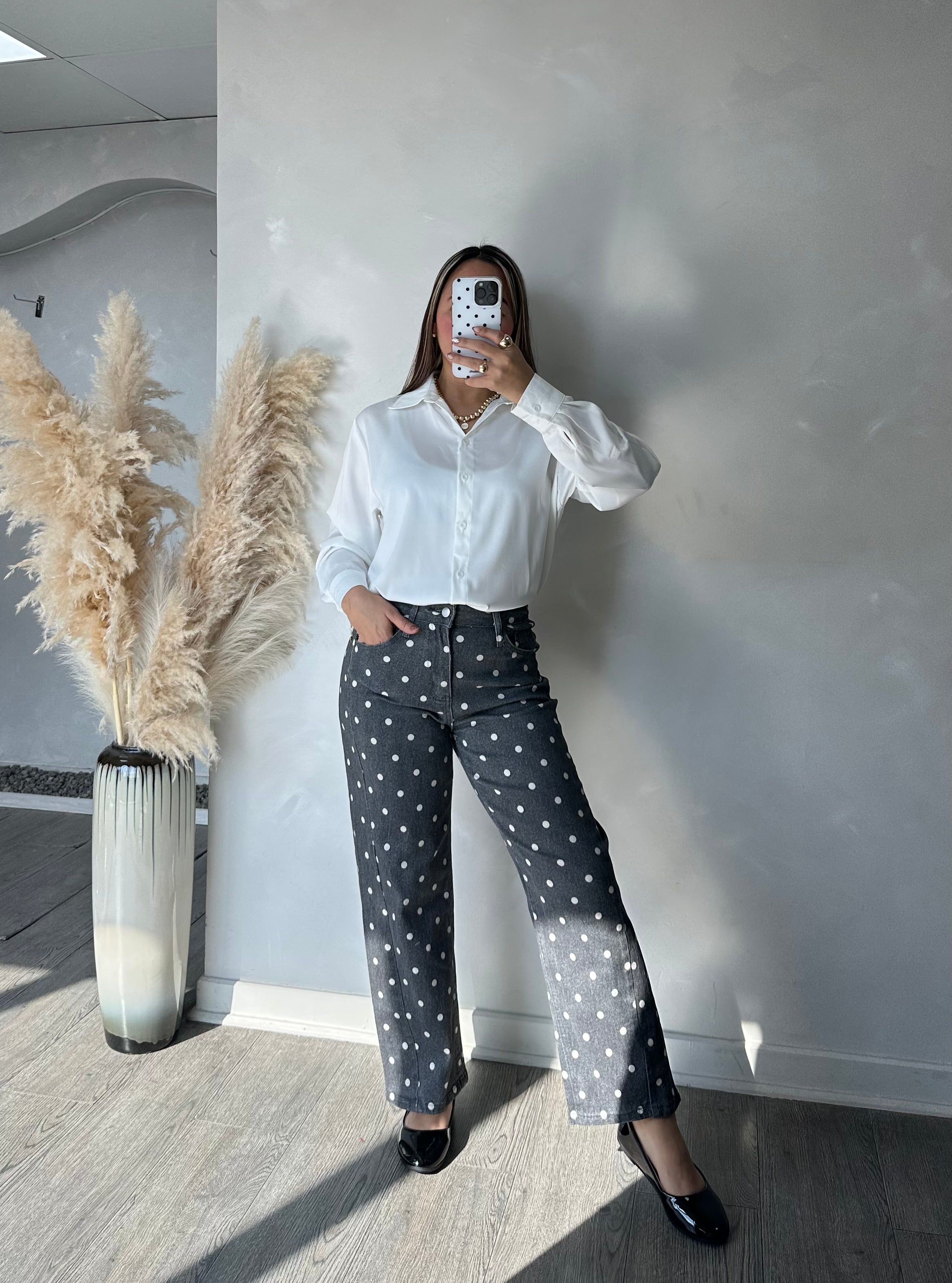 Jeans Polka Dots